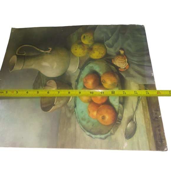 Henk Bos Still Life with TANGERINES Unframed Print-SIGNED- SM94 16 x 13 Inch - Picture 4 of 7